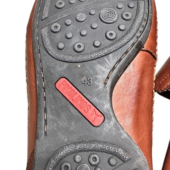 Pikolinos Men’s Leather Slip On Loafers Brown size 9-9.5 - Picture 8 of 9